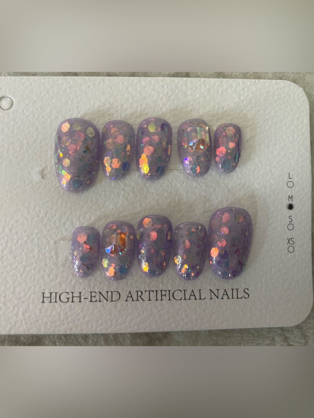 5 for $20! High Quality Press-On Nails in size medium